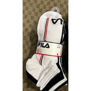 NWT - Fila Men's Quarter Style Socks - 12 Pack - Athletic Socks Size 6-12 Foot